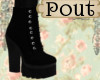 FOX black heel boots