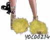 ［Y］fur-sandals/yello