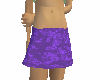 (E) purple mini skirt