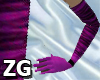 Purple Velvet Gloves