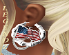 USA Flag Earings