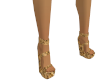 KPAL GOLD WEDGE SANDALS