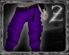 *Z* Draped Pants Purple