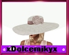Fashion hat rose  withe