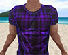 Purple Wet Shirt Plaid M
