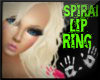 S! Spiral Lip Ring