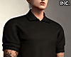 inc. Black Polo + Tattoo