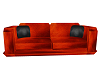 Red Rust leather Couch