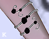 rose bracelet black