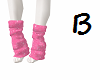 (B) Pink paw legwarmers