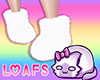 L* White Fluffy Boots
