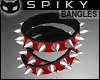 [SIN] Bangles Spiked Red