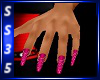 Long Fancy Pink Nails