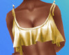 Cropped Tank Top-Gold