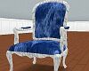 Blue Eden velvet chair