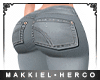 !  Ripped pants gray