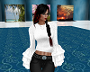 Ruffled Sleeve Sweater