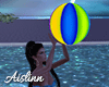 Neon Beach Ball Toss