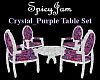 Crystal_Purple Table Set