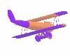 Orange and purple plane