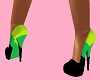 tricolor heels
