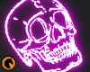 Purple Neon Skull