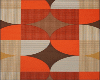 Orange Atomic Rug