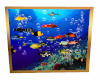 GOLD TRIM FISH AQUARIUM