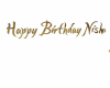 Happy Birthday Nisha Sig
