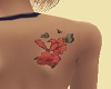 F Back Tattoo Flowers