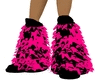 pink &black rave boots 