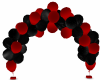 RED & BLK BALLOON ARCH