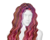 Wavy Autumn Colored Hair