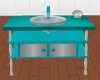 Teal Animated Sink