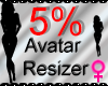 *M* Avatar Scaler 5%