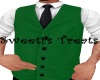 green vest with tie