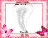 White Lace Trim Pants