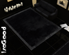 "ISO" Black Furry Carpet