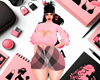 Pink Heart Set T&S
