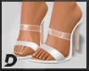 [D] Verox White Heels