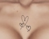 🅴 chest heart tattoo
