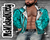 Teal Leather Jacket