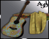 A3D* Boho Bench & Guitar