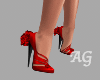 Valentine Red Rose Heels