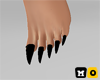 Long Black Fake Nails