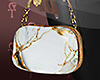 HLS|Marble Clutch-White