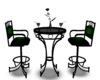 green animated table
