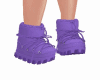 (F) Nylon Boots Purple