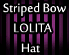 GOTH LOLI Hat striped P