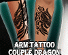 Arm Tattoo Couple Dragon
